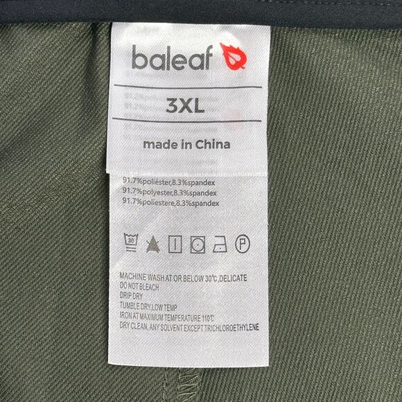 NWT Baleaf Womens Green Water Resistant Hiking Cargo Joggers UPF 50 Plus Sz 3XL - Picture 9 of 12